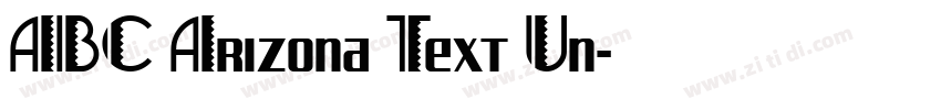 ABC Arizona Text Un字体转换